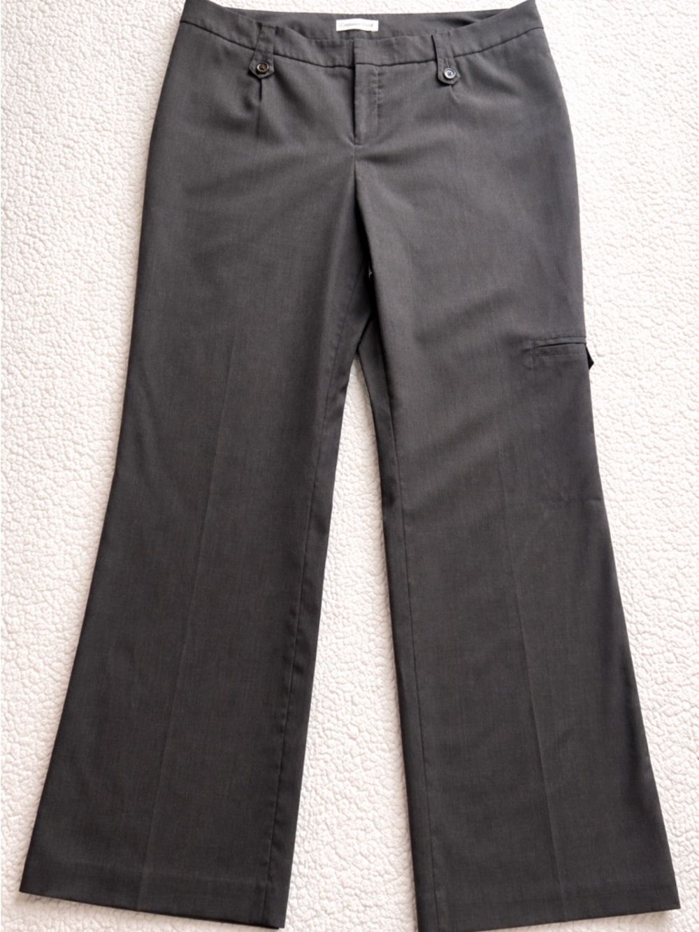 Coldwater Creek Brown Straight Leg Pants 14P Petite Stretch Career